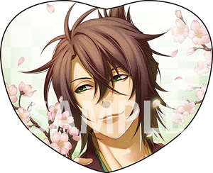 薄桜鬼 真改　ハート型クッション 沖田総司