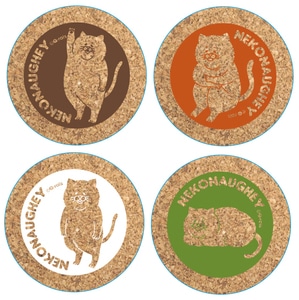 ネコノヒーコルクコースターセット