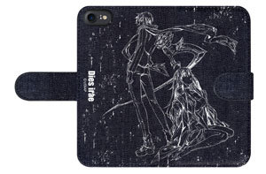 「Dies irae」手帳型デニムスマホケース 蓮&マリィ