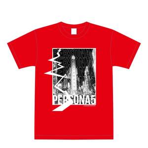 PERSONA5 the Animation 秀尽学園高校購買部 ENVYMコラボ　Tシャツ＜グラフィック＞【受注生産】 Red/Mサイズ
