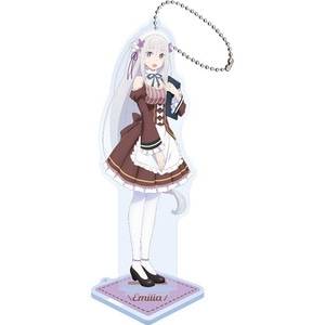 Re:ゼロから始める異世界生活　スタンド付きビッグアクリルキーホールダーカフェエミリア