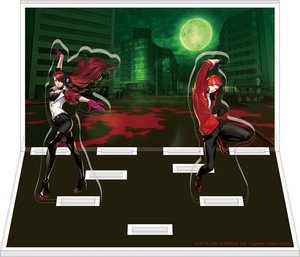 P3D＆P5D アクリルスタンドジオラマ　桐条美鶴＆真田明彦