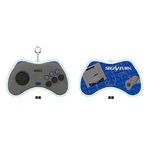 セガサターン コントロールパッド実物大アクリルキーホルダー グレー※2025年11月中旬出荷分