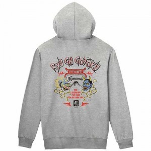 『龍が如く』龍と般若 刺繍ジップアップパーカーL