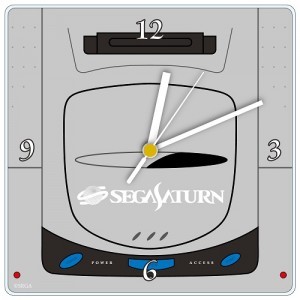 セガハード 【セガサターン】 アクリル掛時計