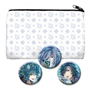 『戦刻ナイトブラッド』ポーチ&缶バッジセット -伊達軍-