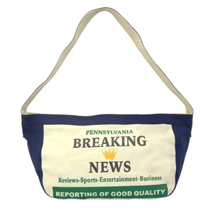 NEWS PAPER BAGネイビー
