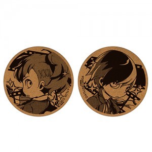 ペルソナQ2 コルクコースター2種セットP3主人公・P3女性主人公