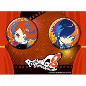 ペルソナQ2 缶バッジ2種セット P3主人公・P3女性主人公