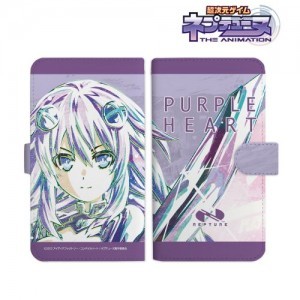 アニメ『超次元ゲイム ネプテューヌ』パープルハート Ani-Art 手帳型スマホケース(対象機種/Lサイズ)