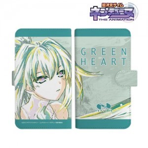 アニメ『超次元ゲイム ネプテューヌ』グリーンハート Ani-Art 手帳型スマホケース(対象機種/Lサイズ)