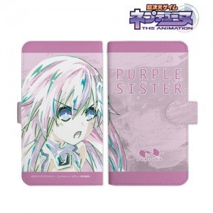 アニメ『超次元ゲイム ネプテューヌ』パープルシスター Ani-Art 手帳型スマホケース(対象機種/Lサイズ)