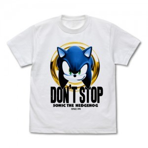 ソニック・ザ・ヘッジホッグ DON'T STOP SONIC Tシャツ WHITE(Lサイズ)