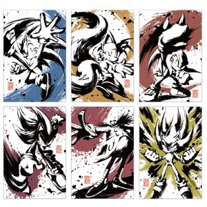 「墨絵 超音速針鼠」キャンバスアートコレクション（全6種）