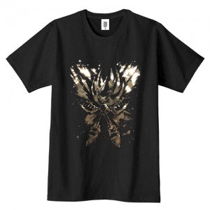 「墨絵 超音速針鼠」Tシャツ スーパーソニックLサイズ