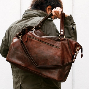 フェイクレザー3WAYバッグ Nash(ナッシュ)ブラウン