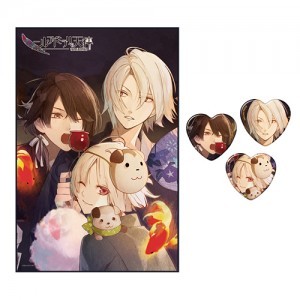 ニル・アドミラリの天秤 帝都幻惑綺譚 マイクロファイバータオル＆ハート缶バッジセット【オトメイトパーティー2020】