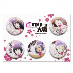 『新サクラ大戦 the Animation』帝国歌劇団・花組劇団員缶バッジ5個セット※2025年11月中旬出荷分