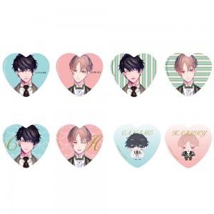 「カナメとハルキー」ブライダル衣装トレーディングハート形缶バッジ(BOX)