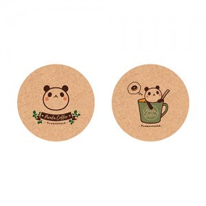 つなまよざ 「つなこパンダ」コルクコースター2種セット