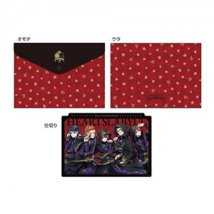 ディズニー　ツイステッドワンダーランド A4サイズフタ付きクリアファイル1.ハーツラビュル