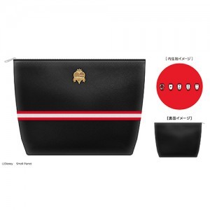 『ディズニー　ツイステッドワンダーランド』合皮アクセサリーポーチハーツラビュル寮