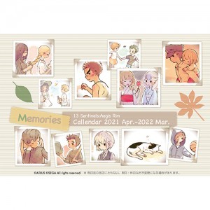 十三機兵防衛圏 1周年記念 アクリルスタンドカレンダー2021-2022 ～Memories～【専売商品】
