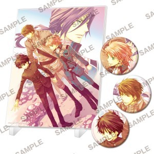 【フェア第一弾特典対象】「今日からマ王！」シリーズ　アクリルパネル&缶バッジセット～ユーリ&コンラッド&ヴォルフラムB～