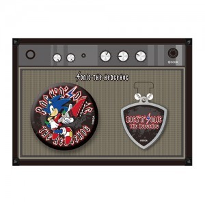「ROCK 'N' SONIC THE HEDGEHOG」缶バッジ＋ピック風アクリルチャーム