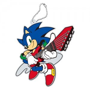 「ROCK 'N' SONIC THE HEDGEHOG」ラバーキーホルダー