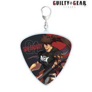 【GGST】描き下ろしイラスト ソル＝バッドガイ バンドver. ピック型BIGアクリルキーホルダー