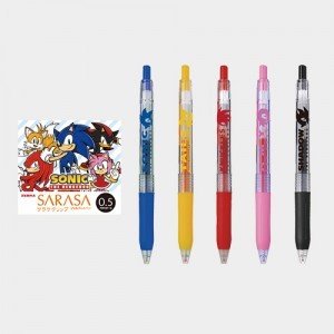 『ソニック・ザ・ヘッジホッグ』サラサクリップ カラーボールペン5本セット