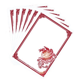 三国志大戦3 オフィシャルトップローダー<鳳凰刻印>(赤)