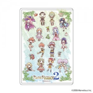 キャラクリアケース「ルーンファクトリー2」01ちりばめデザイン②(グラフアート)