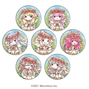 缶バッジ「ルーンファクトリー5」09コンプリートBOX（全7種）女性キャラ 結婚衣装ver.(グラフアートイラスト)