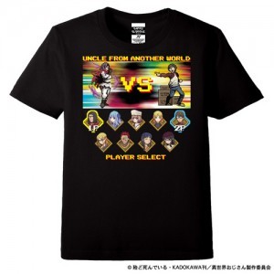 異世界おじさん Fighting Game Tシャツ (黒)カラー：ブラック Lサイズ