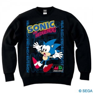 SONIC x MEGA DRIVE スウェットシャツカラー：ブラック  Lサイズ