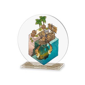 FINAL FANTASY XI VANARIUMアクリルコースタースタンドMhaura