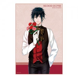 【ビーズログ創刊20周年記念】「with flower」マイクロファイバータオル『スペードの国のアリス～Wonderful White World～』ブラッド=デュプレ