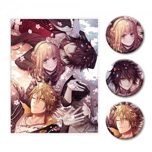 【オトメイト×ビーズログ】『AMNESIA CROWD』アクリルパネル＆缶バッジ3種セット