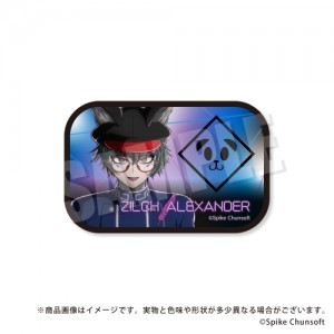 超探偵事件簿 レインコード  スクエアカンバッジ  03.ジルチ　アレクサンダー