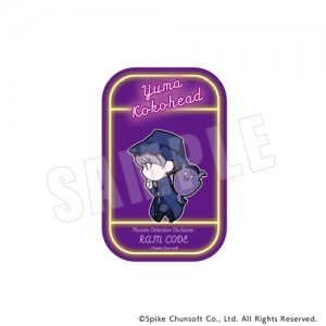 超探偵事件簿 レインコード  きゃらまーち スクエアカンバッジ  01.ユーマ　ココヘッド