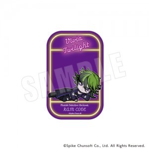 超探偵事件簿 レインコード  きゃらまーち スクエアカンバッジ  11.ヴィヴィア　トワイライト