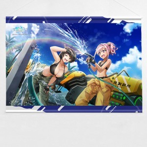 『ドルフィンウェーブ』B2タペストリー（山葉 由芽＆浦見 かな）