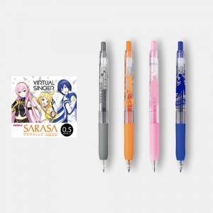 『プロジェクトセカイ カラフルステージ！ feat. 初音ミク』サラサクリップ カラーボールペン4本セット バーチャル・シンガー B ※2025年11月中旬出荷分