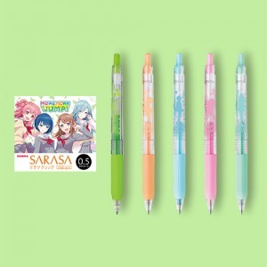 『プロジェクトセカイ カラフルステージ！ feat. 初音ミク』サラサクリップ カラーボールペン5本セット MORE MORE JUMP！ ※2025年11月中旬出荷分