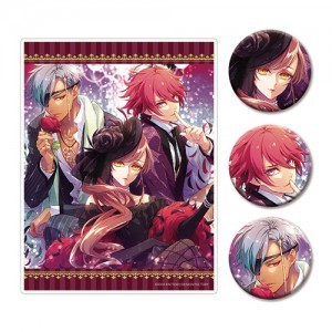 【オトメイト×ビーズログ】『ラディアンテイル ～ファンファーレ！～』アクリルパネル＆缶バッジ3種セットB