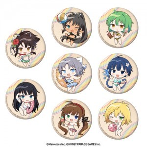 閃乱カグラ　57mm和紙風缶バッジ（illust.いぬやよ） ボックス版