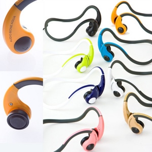 (ファミ通カード専用) 骨伝導ヘッドホン AUDIO BONE AQUAオレンジ