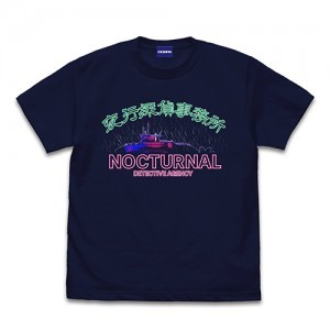 超探偵事件簿 レインコード 夜行探偵事務所 Tシャツ/NAVY-L